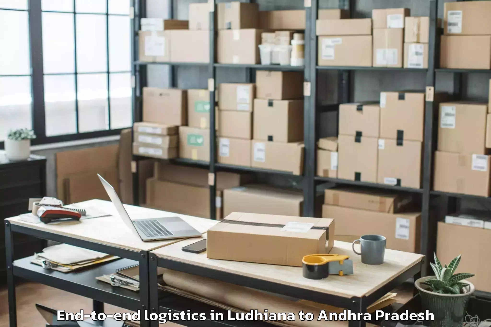 Book Ludhiana to Koyyalgudem End To End Logistics Online